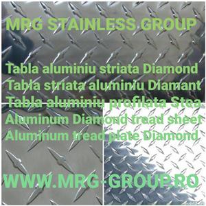 Tabla aluminiu striata 1.5x1000x2000mm Quintett 5bare reliefata antiderapanta antialunecare foaie  - imagine 11