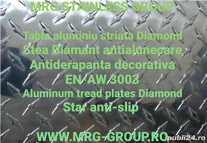 Tabla aluminiu striata 1.5x1500x3000mm quintett 5 bare tabla aluminiu lisa inox cupru alama bronz Zn - imagine 8