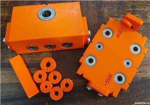 Sablon mobila demontabili minifix15 de 24/34mm forma L frezare/gaurire