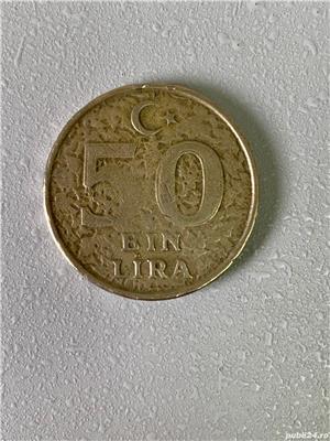 Moneda 50000 lire - 50 bin lira - 1998 - Turcia - KM 1056 (65)
