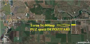 Teren 54.000mp cu PUZ pentru spatii de depozitare, industriale si birouri - imagine 2