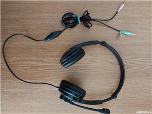 Casti pentru calculator PC cu microfon si potentiometru pentru volum