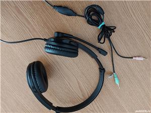 Casti pentru calculator PC cu microfon si potentiometru pentru volum - imagine 3