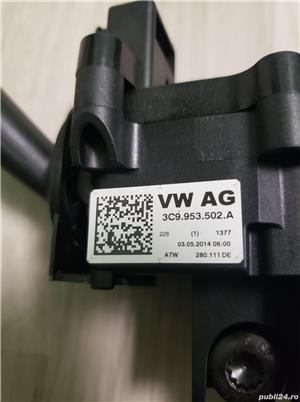 Maneta semnalizare, cu maneta stergatoare ,carcasa volan , Vw Passat b7  - imagine 4