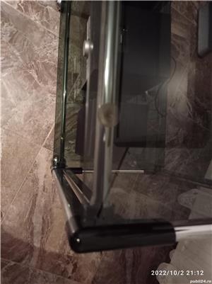 Vând masă de sticlă pe roți  - imagine 3