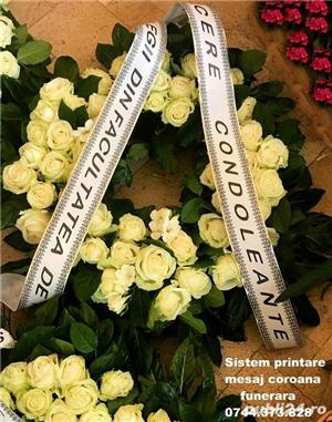 Imprimanta panglica coroana funerara.