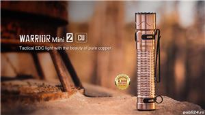 Lanterna Tactica EDC Cupru Olight Warrior Mini 2 Copper Limited Edition - imagine 2