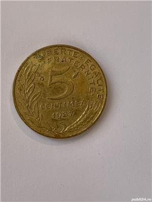 Moneda 5 CENTIMES - 5 CENTIMI - 1987 - Franta - KM 933 (92)