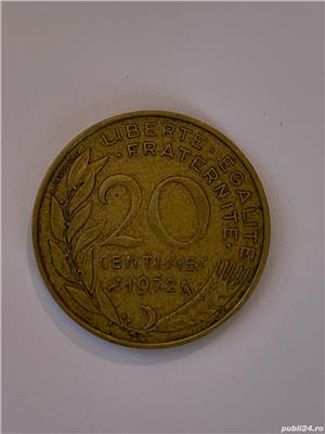 Moneda 20 CENTIMES - 20 CENTIMI - 1972 - Franta - KM 930 (96)