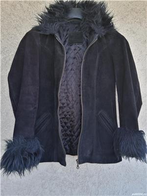Vand scurta din piele intoarsa pentru dame  - imagine 2