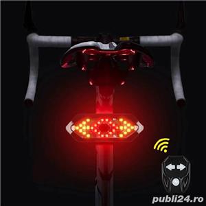 SEMNALIZARE bicicleta WIRELESS lampa lumini LED spate stanga dreapta