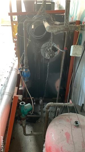 Centrala lemne gazeificare arca  69kw .horn , pompe , tevi , calorifere , boiler , centrala lemne  - imagine 2