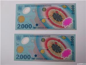 Bancnote nefolosite 2000 lei seria 002 cu Eclipsa din 1999 - imagine 3