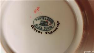 Set porțelan fin cești farfurii cana Coșuleț porțelan cadou - imagine 4