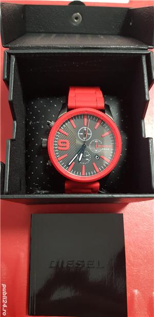 Vand ceas de mână DIESEL , rosu , NOU ! - imagine 4
