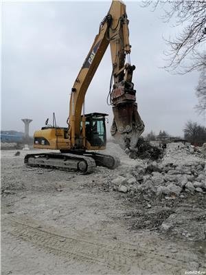 Excavator 30tone cu foarfecă demolări și picon, buldozer, buldoexcavator, cilindru compactor  - imagine 5