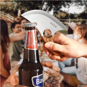 Set Cutite bucatarie, Cutit macelar, Full Tang, Cutit japonez forjat manual, Cutit universal - imagine 3