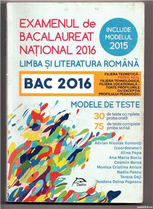examenul de bacalaureat national 2016. limba si literatura romana