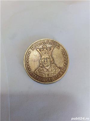 Moneda cu valoarea de 20 de Lei din 1992 pe verso cu chipul lui ȘTEFAN CEL MARE - imagine 2