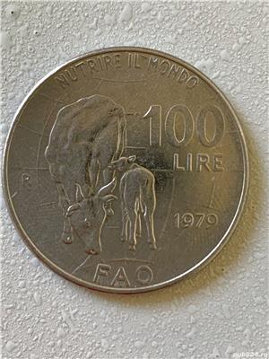 Moneda 100 LIRE comemorativa - 100 lira - Italia - 1979 - KM 106 (184) - imagine 2