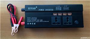 Convertor de Tensiune, Xuyuan, 24V-220V, 5000W, Ventilator de Răcire - imagine 3