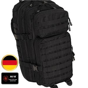 GHIOZDAN MFH Impermeabil Drumetie Camping Munte Sport Negru MOLLE 30L
