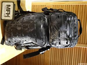Rucsac Modular Motociclism Ghiozdan Bicicleta Camuflaj Negru Albastru - imagine 4
