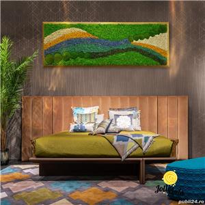 Tablou licheni si muschi bombati naturali stabilizati, Model Pacific, Jolie Arts