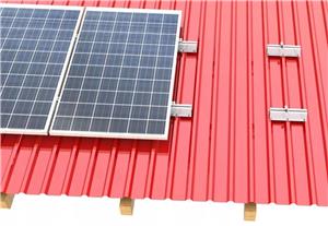 Kit structura MINI montaj 7 panouri fotovoltaice acoperis metalic