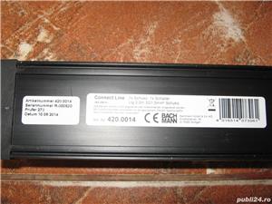 Prelungitor bachmann,intrerupator,7 prize,cablu=2 metri,prize schuko,sisteme fixare pardoseala,peret - imagine 2