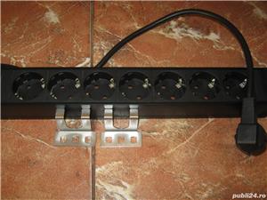Prelungitor bachmann,intrerupator,7 prize,cablu=2 metri,prize schuko,sisteme fixare pardoseala,peret - imagine 5