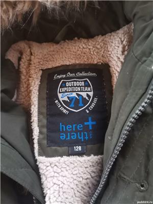 Geaca iarna baieti, 6-10 ani, cu gluga  - imagine 3