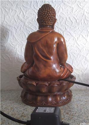 Fantană arteziană LED din rășină -Buddha înălțime 30 cm.+ Tablou - imagine 4
