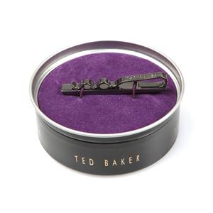  Ac cravata Fibra Carbon Ted Baker Ward Knurled Carbon-Fiber Tie Clip  - imagine 2