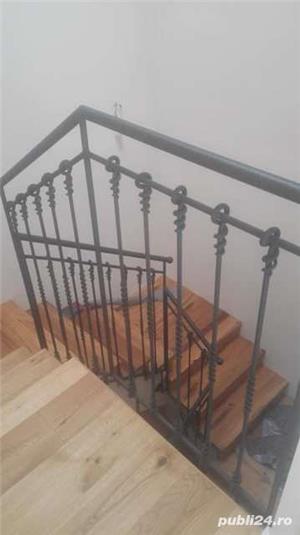 Balustradă asamblată din mai multe elemente cum ar fi spiralele din fier forjat - imagine 3