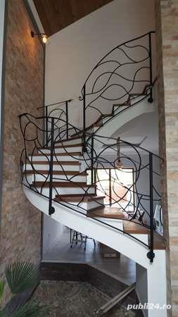 Model modern de balustradă din fier forjat