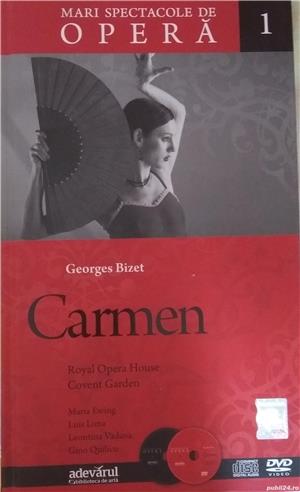 CARMEN. Operă. Volum cartonat, CD, DVD.