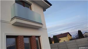 Balustradă terasă cu sticlă securizată