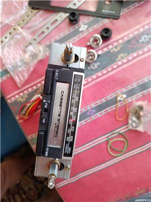 Vintage-Cassette car stereo with radio Sanyo ft 200f-2 anul 1985 - imagine 6