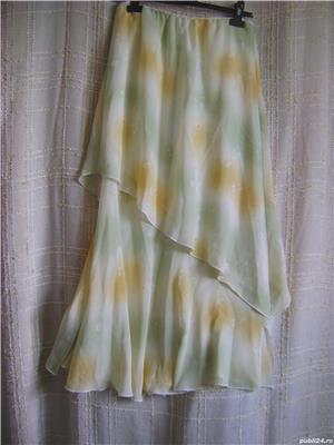 Fustă voal, pe elastic - imagine 2