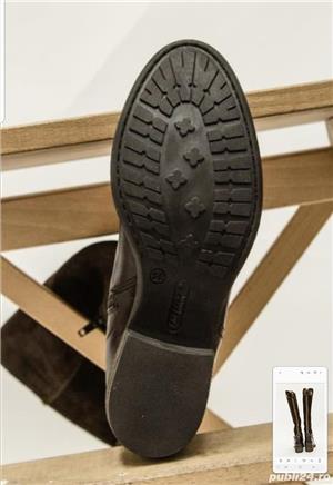 Ghete piele intoarsa marime 37 - imagine 5