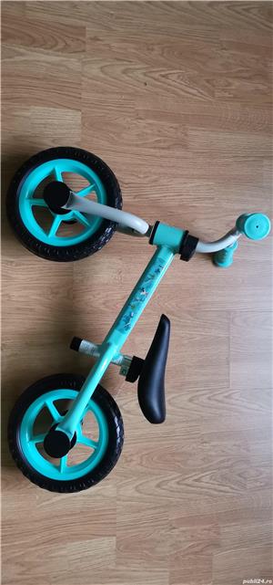 Vand Bicicleta Pedagogica fara pedale Copii, Turcoaz, NOUA Pret 199 Lei - imagine 4