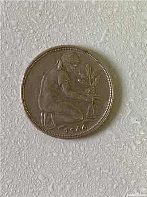 Moneda 50 PFENNIG - 1966 D - Germania - KM 109.1 (257) - imagine 2