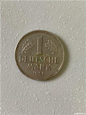Moneda 1 DEUTSCHE MARK - 1954 J - Germania - KM 110 (262)