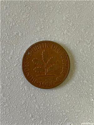 Moneda 1 PFENNIG - 1980 J - Germania - KM 105 (270) - imagine 2