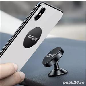 Suport auto Getihu cu magnet pentru telefoane si tablete Negru - imagine 2