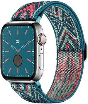 Curea REGLABILA material textil PANZA Nylon bratara Apple Watch 38 40 41 mm, seria 1 2 3 4 5 6 7 SE