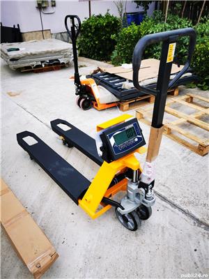 Transpalet manual cu cantar electronic - Capacitate 2000 kg