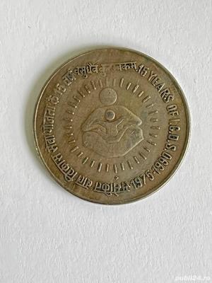 Moneda comemorativa 1 RUPEE - 1990 - India - KM 86 (358) - imagine 2