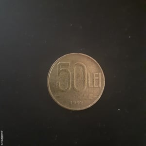 moneda 50 lei din 1992 cu defecte majore 